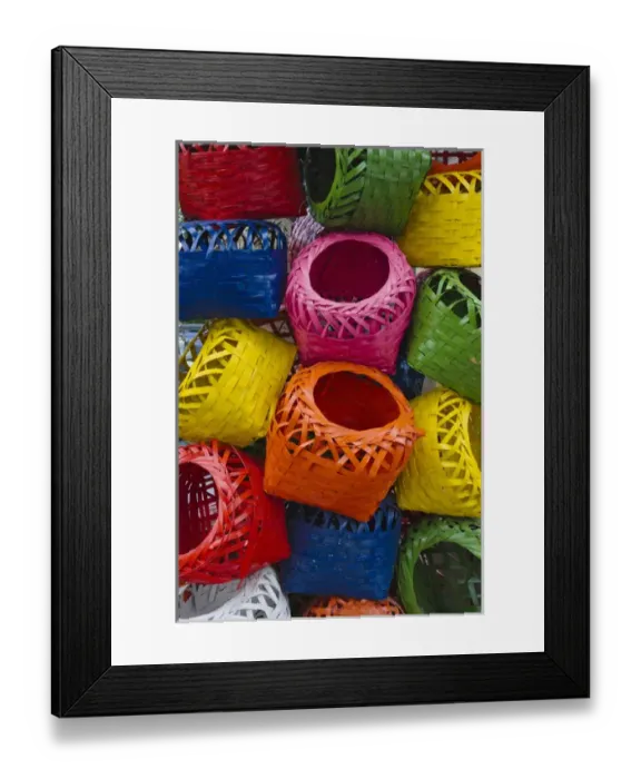Framed Print : Colorful baskets, Manila, Philippines Framed Print : Colorful baskets, Manila, Philippines