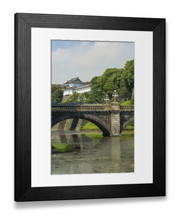 Framed Print : Tokyo Japan traditional Imperial Gardens in downtown city of traditional history Framed Print : Tokyo Japan traditional Imperial Gardens in downtown city of traditional history