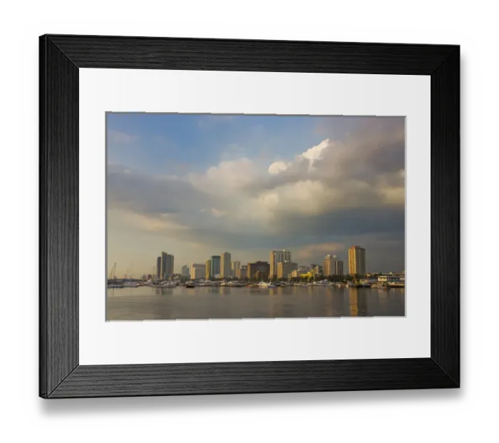 Framed Print : High rises along the waterfront, Manila Bay, Manila, Philippines Framed Print : High rises along the waterfront, Manila Bay, Manila, Philippines