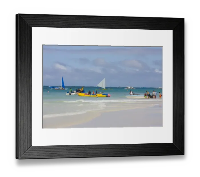 Framed Print : Sail boats on the beach, Boracay Island, Aklan Province, Philippines Framed Print : Sail boats on the beach, Boracay Island, Aklan Province, Philippines