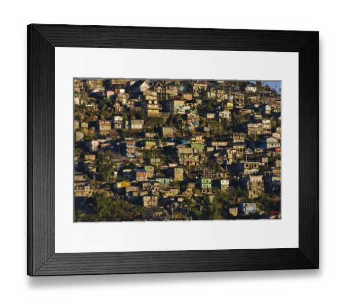 Framed Print : Village houses on the mountain slope, Baguio, Benguet Province, Philippines Framed Print : Village houses on the mountain slope, Baguio, Benguet Province, Philippines