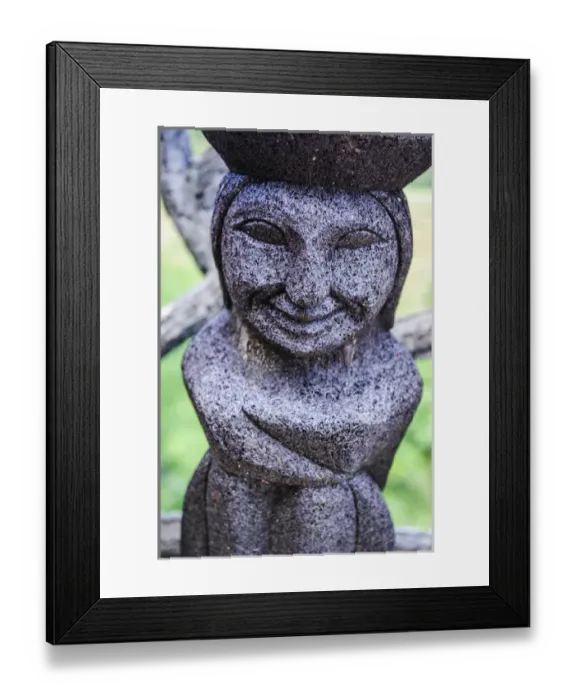 Framed Print : Traditional Ifugao basalt statues for sale in a shop in the Unesco world heritage Framed Print : Traditional Ifugao basalt statues for sale in a shop in the Unesco world heritage