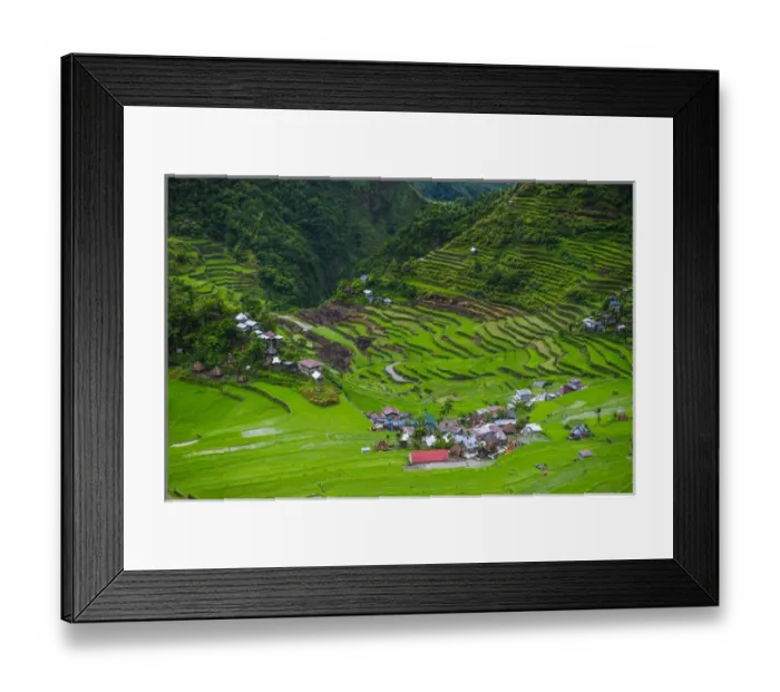 Framed Print : Batad rice terraces part of the world heritage sight Banaue, Luzon, Philippines Framed Print : Batad rice terraces part of the world heritage sight Banaue, Luzon, Philippines