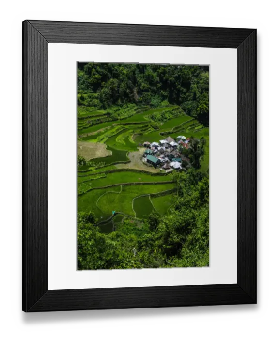 Framed Print : Bangaan in the rice terraces of Banaue, Northern Luzon, Philippines Framed Print : Bangaan in the rice terraces of Banaue, Northern Luzon, Philippines