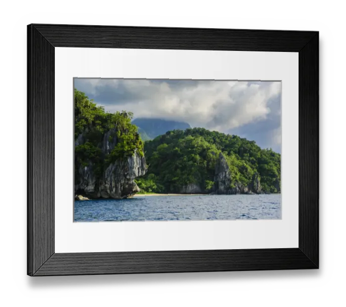 Framed Print : The cliffs around the new wonder of the world and Unesco world heritage sight