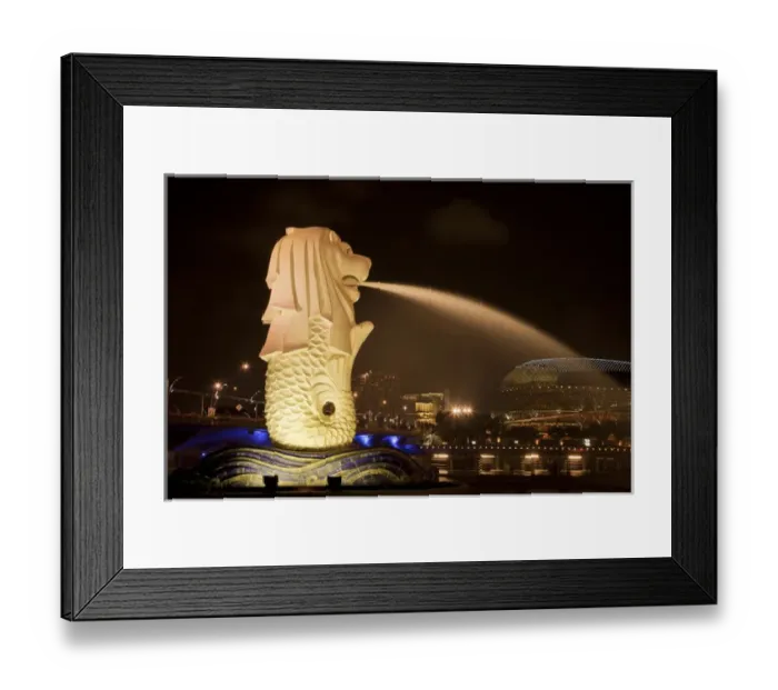Framed Print : Singapore. Merlion statue spewing water. Credit as: Jim Zuckerman / Jaynes Gallery / DanitaDelimont Framed Print : Singapore. Merlion statue spewing water. Credit as: Jim Zuckerman / Jaynes Gallery / DanitaDelimont