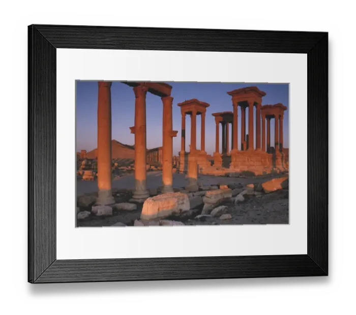 Framed Print : Syria, The Great Tetrapylon at Palmyra