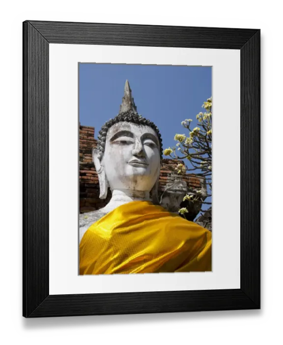 Framed Print : Thailand, Ayutthaya. Wat Phra Chao Phya-thai (aka Wat Yai Chai-mongkol)