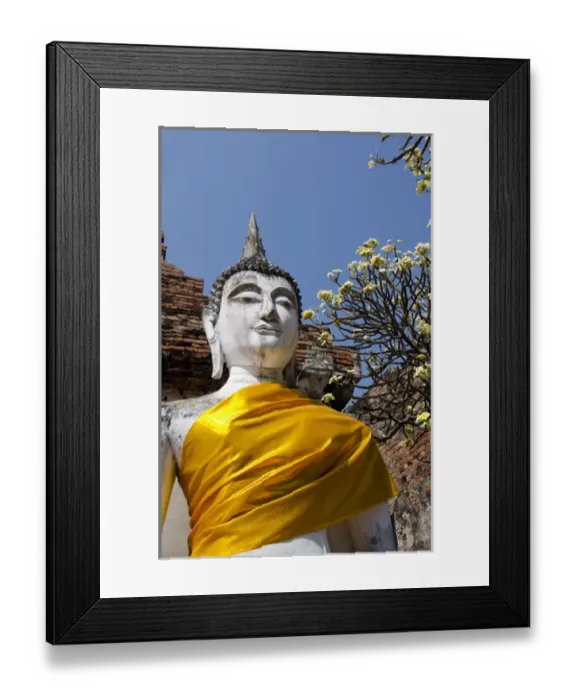 Framed Print : Thailand, Ayutthaya. Wat Phra Chao Phya-thai (aka Wat Yai Chai-mongkol) Framed Print : Thailand, Ayutthaya. Wat Phra Chao Phya-thai (aka Wat Yai Chai-mongkol)