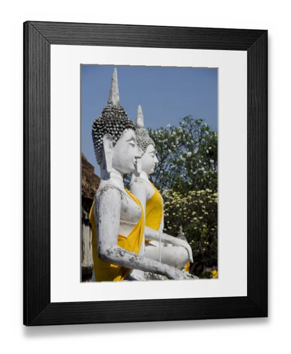 Framed Print : Thailand, Ayutthaya. Wat Phra Chao Phya-thai (aka Wat Yai Chai-mongkol)