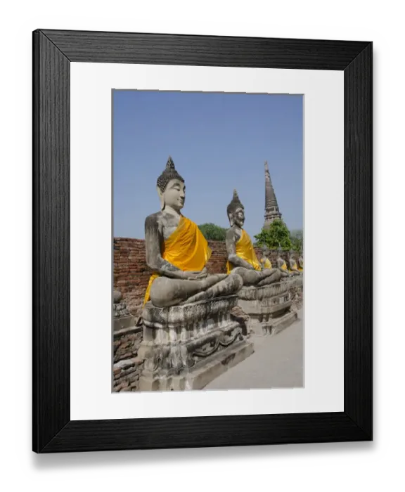 Framed Print : Thailand, Ayutthaya. Wat Phra Chao Phya-thai (aka Wat Yi Chai-mongkol) Framed Print : Thailand, Ayutthaya. Wat Phra Chao Phya-thai (aka Wat Yi Chai-mongkol)