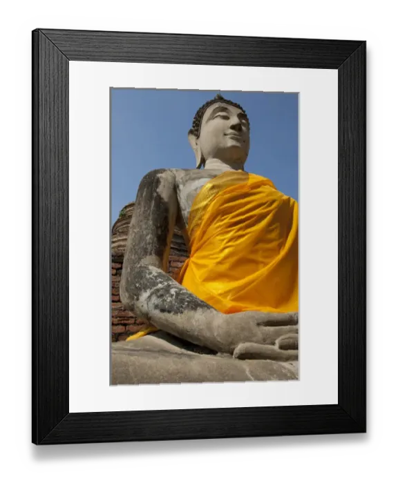 Framed Print : Thailand, Ayutthaya. Wat Phra Chao Phya-thai (aka Wat Yi Chai-mongkol) Framed Print : Thailand, Ayutthaya. Wat Phra Chao Phya-thai (aka Wat Yi Chai-mongkol)