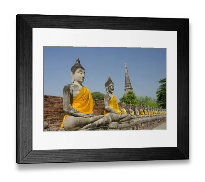 Framed Print : Thailand, Ayutthaya. Wat Phra Chao Phya-thai (aka Wat Yi Chai-mongkol) Framed Print : Thailand, Ayutthaya. Wat Phra Chao Phya-thai (aka Wat Yi Chai-mongkol)