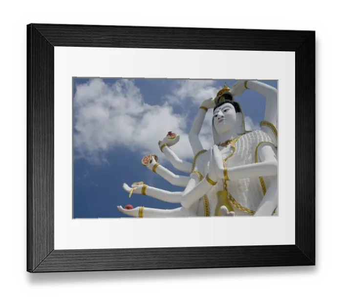 Framed Print : Thailand, Ko Samui (aka Koh Samui). Wat Plai Laem