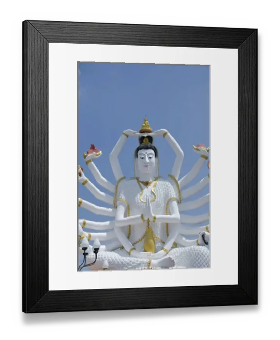 Framed Print : Thailand, Ko Samui (aka Koh Samui). Wat Plai Laem Framed Print : Thailand, Ko Samui (aka Koh Samui). Wat Plai Laem
