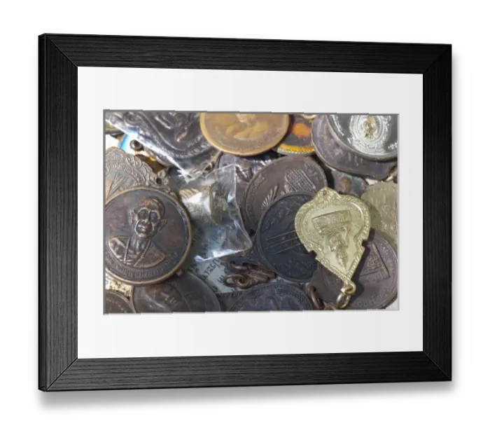 Framed Print : Thailand, Bangkok Amulet Market. Local market filled religious amulets, charms, talismans Framed Print : Thailand, Bangkok Amulet Market. Local market filled religious amulets, charms, talismans
