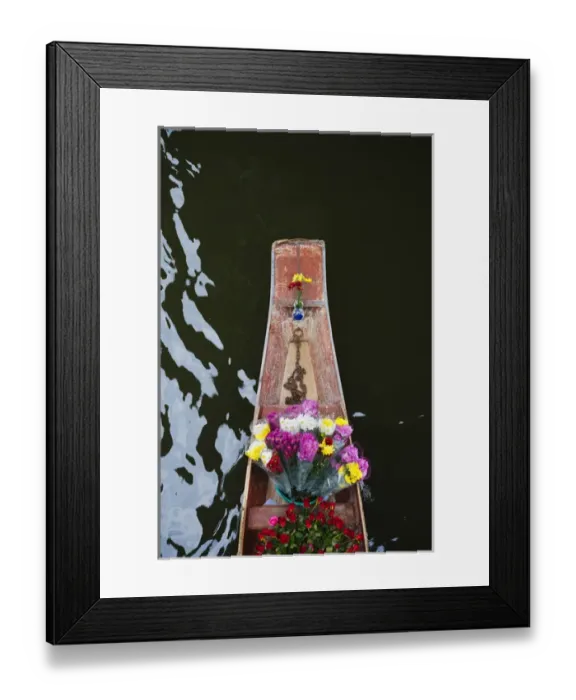 Framed Print : Damnoen Saduak Floating Market, Bangkok, Thailand