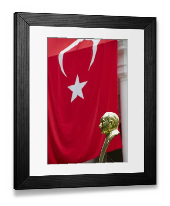 Framed Print : Turkey, Trabzon. Mustafa Kemal Ataturk, founder of the Turkish Republic, country house museum