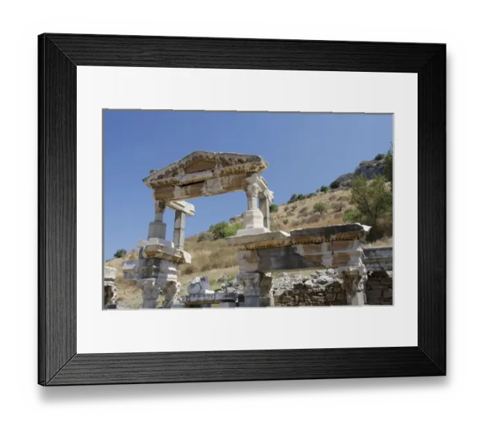 Framed Print : Turkey, Ephesus. The Nymphaeum Traiani, ancient fountain structure (c. AD 104-114) Framed Print : Turkey, Ephesus. The Nymphaeum Traiani, ancient fountain structure (c. AD 104-114)