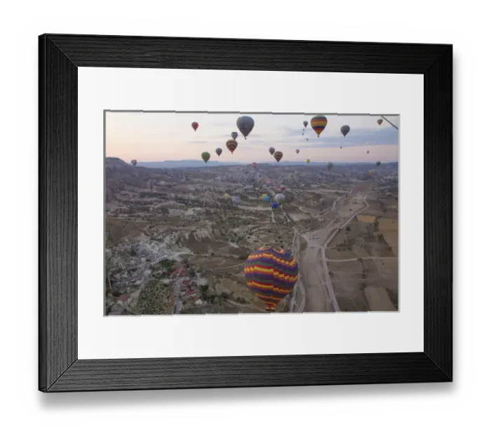 Framed Print : Asia, Turkey, Cappadocia. Hot Air Ballooning in Turkey, Goreme Valley, near Urgup Framed Print : Asia, Turkey, Cappadocia. Hot Air Ballooning in Turkey, Goreme Valley, near Urgup