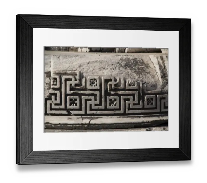 Framed Print : Asia, Turkey, the Archaeological Site of Didyma ruins. Didyma, means atwina in Greek