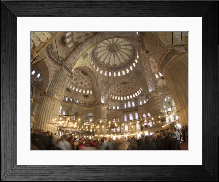 Framed Print : Ceiling of Sultan Ahmed Mosque in Istanbul, Turkey Framed Print : Ceiling of Sultan Ahmed Mosque in Istanbul, Turkey
