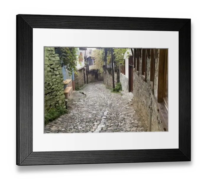 Framed Print : Turkey, Bursa, The 700-year-old village of Cumalikizik is significant site of many Framed Print : Turkey, Bursa, The 700-year-old village of Cumalikizik is significant site of many