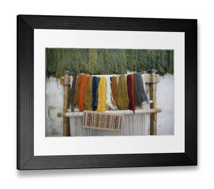 Framed Print : Asia, Turkey, Cappadoica, Nevsehir, Urgup. Turkish Carpet weaving is one of the oldest