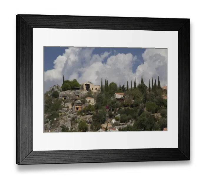 Framed Print : Turkey, Kas, Kekova, also Caravola, Lycian: Dolichiste, is a small Turkish island near Demre Framed Print : Turkey, Kas, Kekova, also Caravola, Lycian: Dolichiste, is a small Turkish island near Demre