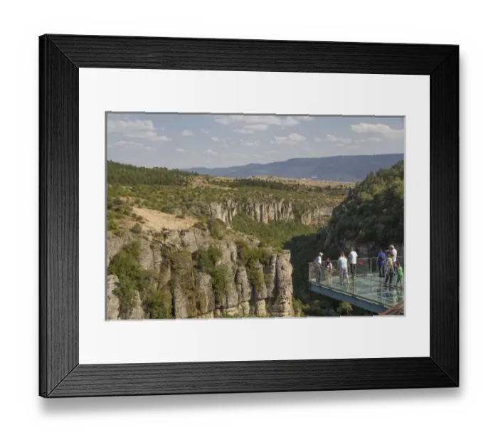Framed Print : Turkey, Safranbolu. Incekaya observation platform just outside of Safranbolu