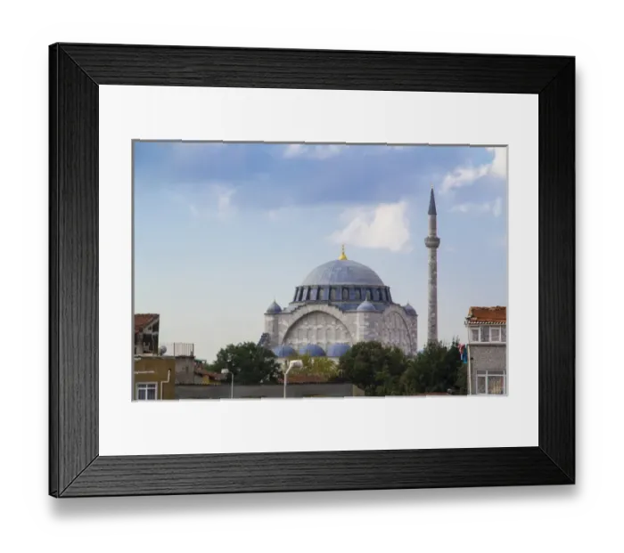 Framed Print : Turkey, Istanbul. The Mihrimah Sultan Mosque ( Mihrimah Sultan Camii ) is Framed Print : Turkey, Istanbul. The Mihrimah Sultan Mosque ( Mihrimah Sultan Camii ) is