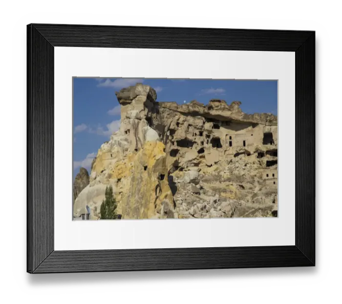 Framed Print : Asia, Turkey. Christian Cave Churches and Monasteries in Cappadocia Turkey