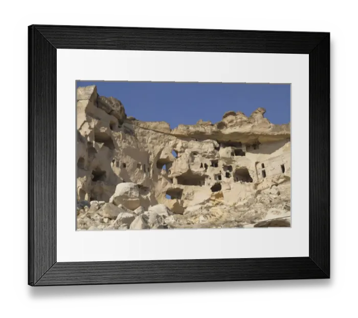 Framed Print : Asia, Turkey. Christian Cave Churches and Monasteries in Cappadocia Turkey