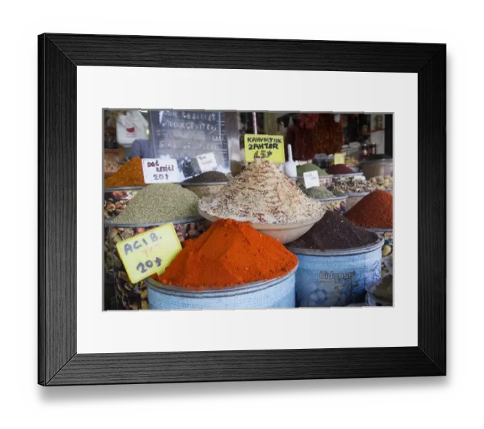 Framed Print : Asia, Turkey, Gaziantep, Medina, Spice market, spice shops in old bazaar of Zincirli Bedesten Framed Print : Asia, Turkey, Gaziantep, Medina, Spice market, spice shops in old bazaar of Zincirli Bedesten