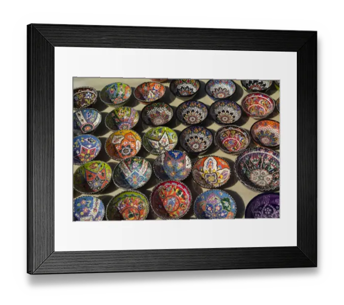 Framed Print : Asia, Turkey, Avanos. Avanos is noted for its Turkish craft skills, particularly, its