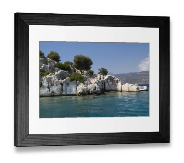 Framed Print : Turkey, Kas, Kekova, also Caravola, Lycian: Dolichiste, is a small Turkish island near Demre Framed Print : Turkey, Kas, Kekova, also Caravola, Lycian: Dolichiste, is a small Turkish island near Demre