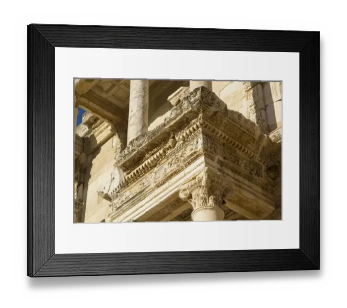 Framed Print : Turkey, Izmir, Kusadasi, Ephesus. The library of Ephesus (Celsius) was built in 117 A