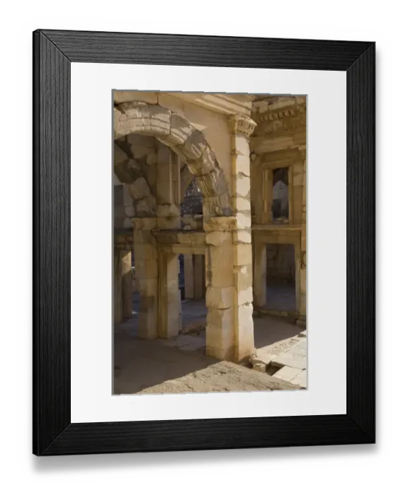 Framed Print : Turkey, Izmir, Kusadasi, Ephesus. The library of Ephesus (Celsius) was built in 117 A