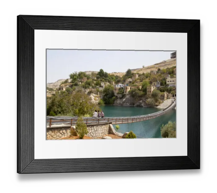 Framed Print : Asia, Turkey, Halfeti, a small farming region on the east bank of the river Euphrates