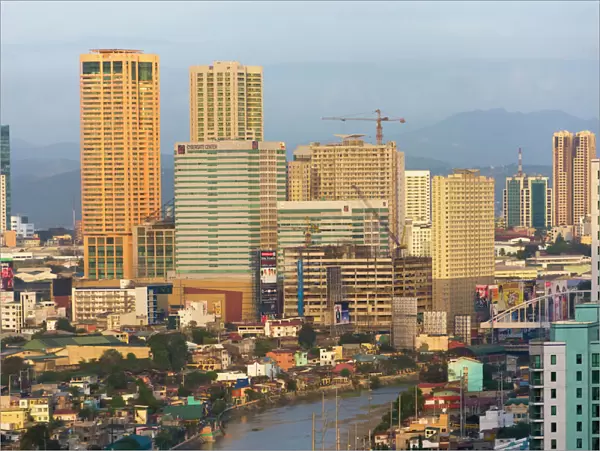 Skyline along Manila Bay, Manila, Philippines