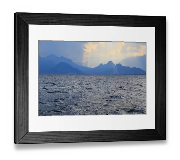 Framed Print : Turkey, Antalya, SW Mediterranean coast bordered by the Taurus Mountains, Turkey s Framed Print : Turkey, Antalya, SW Mediterranean coast bordered by the Taurus Mountains, Turkey s