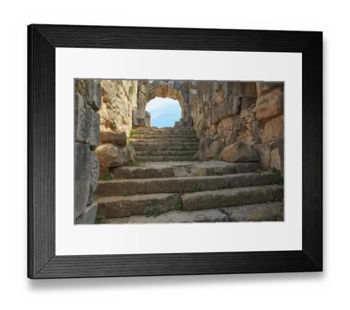Framed Print : Turkey, West Coast Anatolia, AydAnn Province, ruins of Miletus, near the mouth of