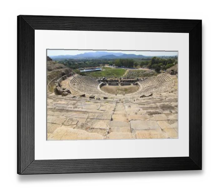 Framed Print : Turkey, West Coast Anatolia, AydAnn Province, ruins of Miletus, near the mouth of