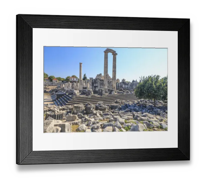 Framed Print : Turkey, west coast, Didyma, a sacred site of the ancient world. Its Temple of Apollo Framed Print : Turkey, west coast, Didyma, a sacred site of the ancient world. Its Temple of Apollo