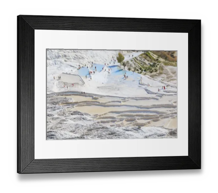 Framed Print : Turkey, southwestern Turkey, Denizli Province, River Menderes valley, Pamukkale