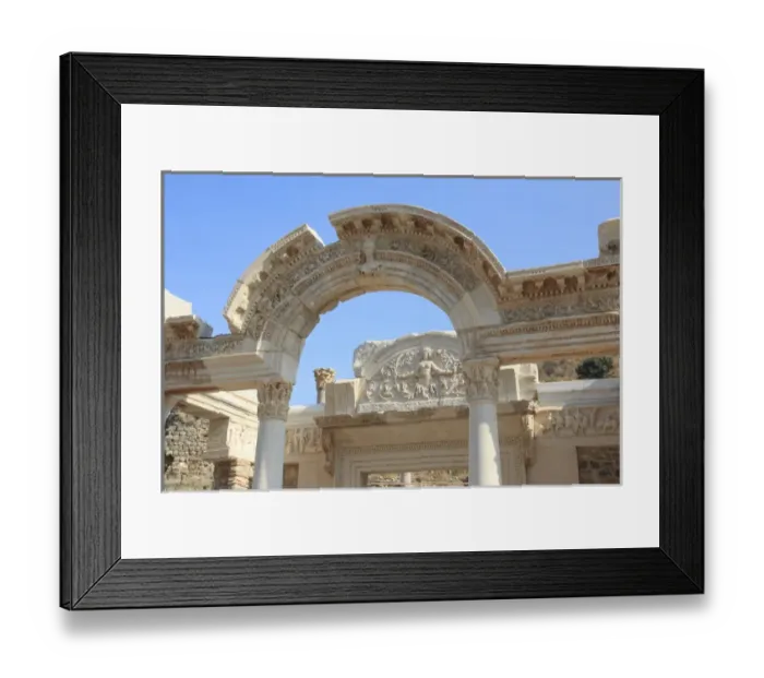 Framed Print : Turkey, Izmir Province, Selcuk, ancient city Ephesus, ancient world center of travel