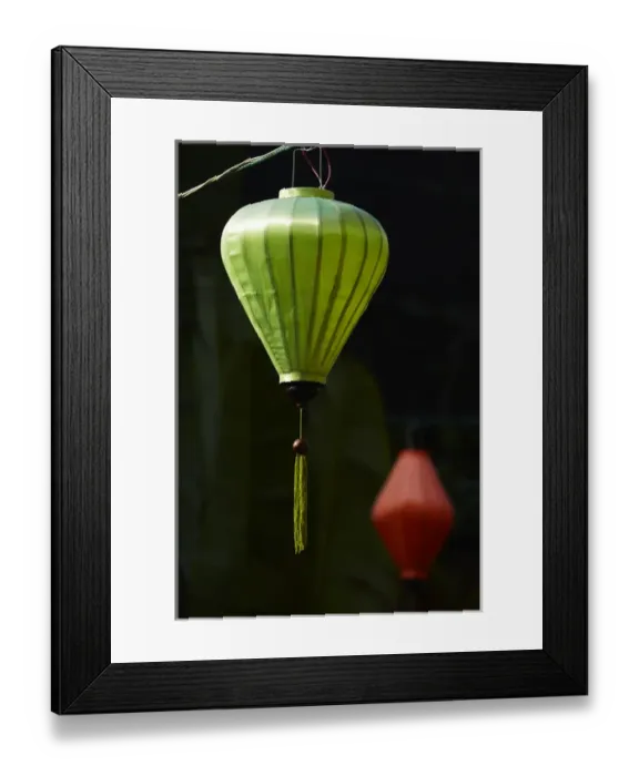 Framed Print : Green street lantern, Hoi An (UNESCO World Heritage Site), Vietnam Framed Print : Green street lantern, Hoi An (UNESCO World Heritage Site), Vietnam