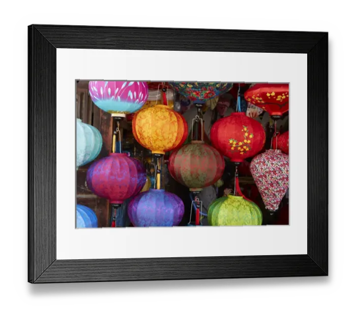 Framed Print : Lantern shop, Hoi An (UNESCO World Heritage Site), Vietnam