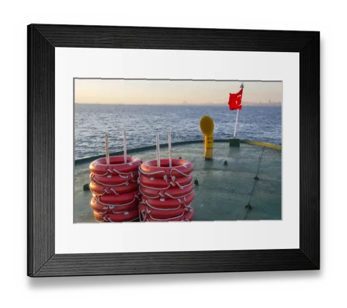 Framed Print : Asia, Turkey, Sea of Marmara. Ferry transport from the Prince Islands or Princes