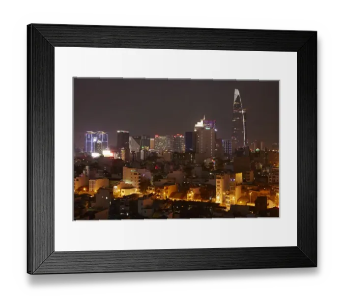 Framed Print : Apartments, high-rises, and Bitexco Financial Tower, District One, Ho Chi Minh City (Saigon) Framed Print : Apartments, high-rises, and Bitexco Financial Tower, District One, Ho Chi Minh City (Saigon)
